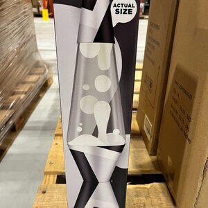 Lava Lamp Polygonal White tone 14.5"